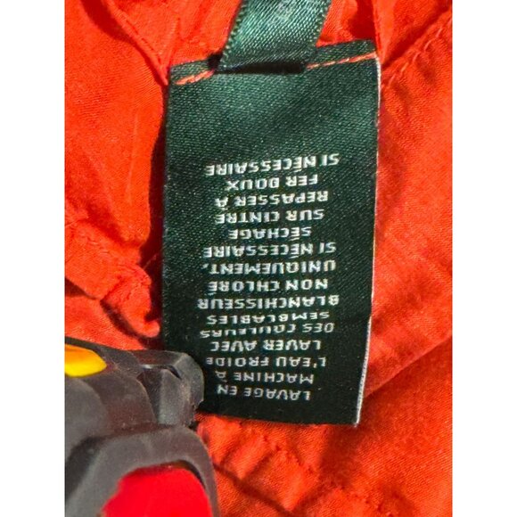 Lauren Ralph Lauren Women Orange Silk Blend Long Sleeve Button Up Shirt Size S - Picture 9 of 9